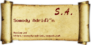 Somody Adrián névjegykártya